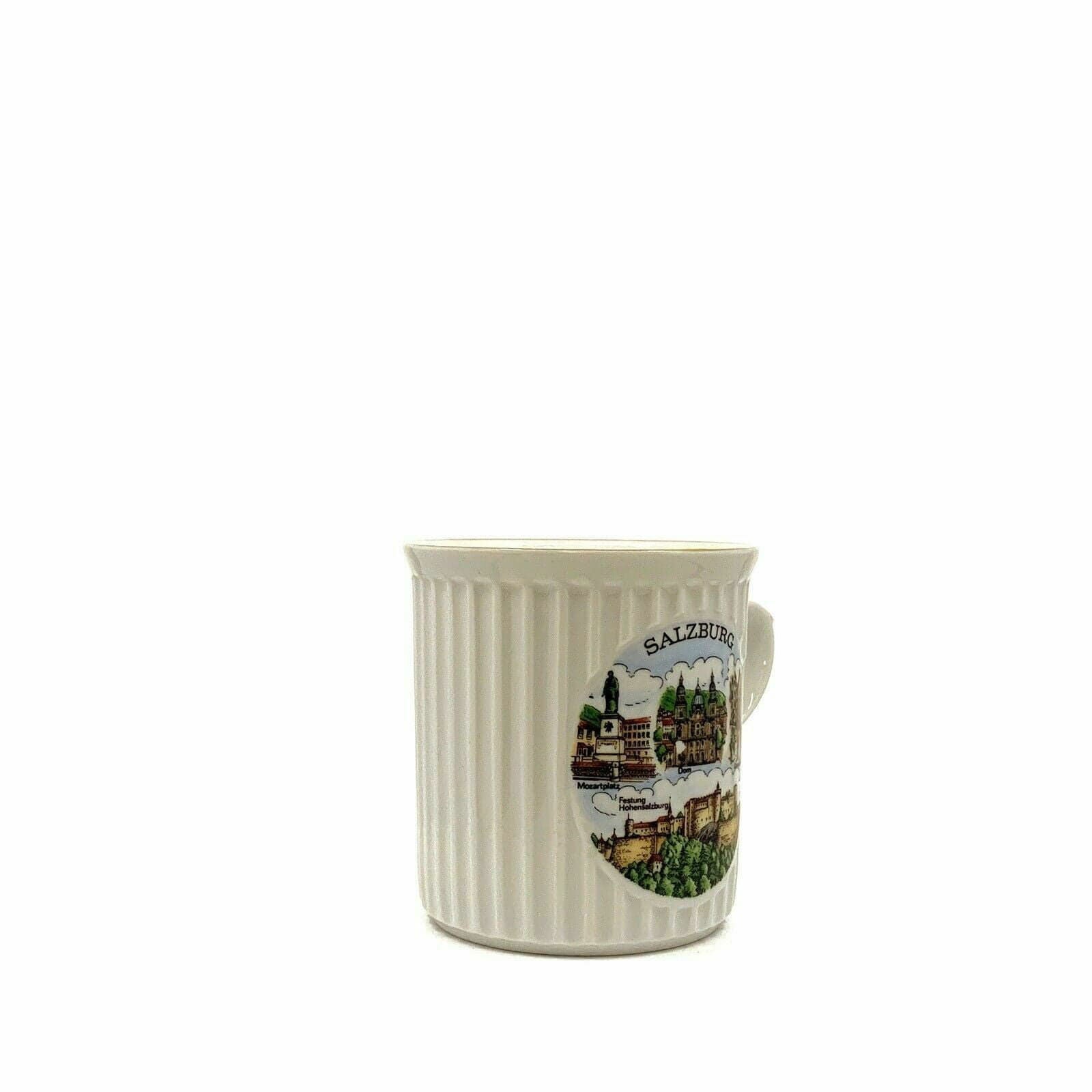 Charming Salzburg Austria Souvenir Coffee Tea Cup - 10oz White Porcelain -  | Buy at Parsimony Shoppes