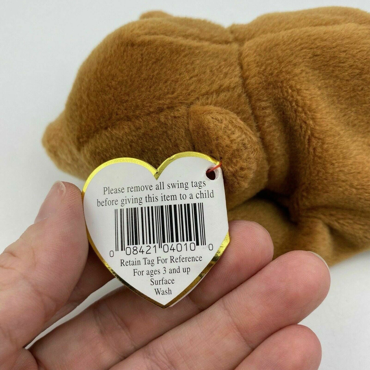 Charming Ty Original Beanie Babies Cubbie The Bear Plush Toy - Excellent Cond. w/Errors - Vintage - | Buy at Parsimony Shoppes