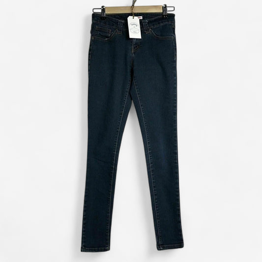 Bongo Women's Super Skinny Denim Jeans - Dark Blue Wash, Size 1