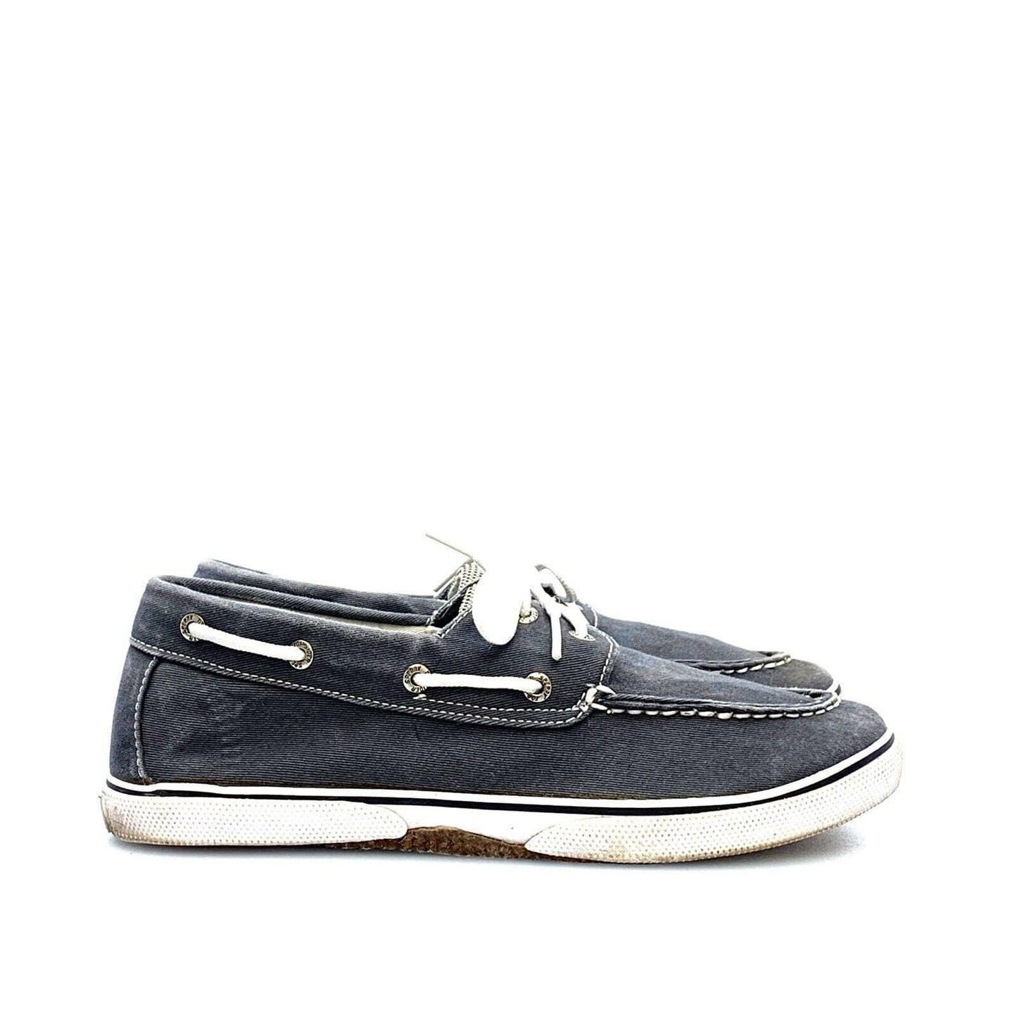 Chic Sperry Top-Sider Boat Flats Lace Up Casual Shoes Size 6M Gray - | Buy at Parsimony Shoppes