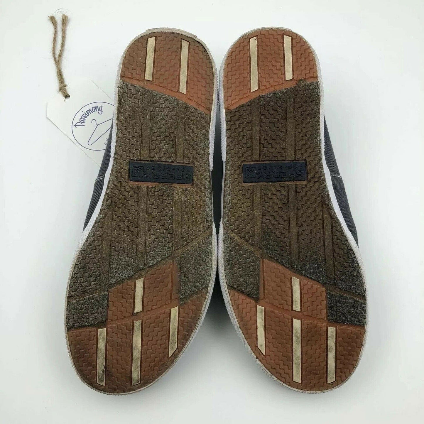 Chic Sperry Top-Sider Boat Flats Lace Up Casual Shoes Size 6M Gray - | Buy at Parsimony Shoppes