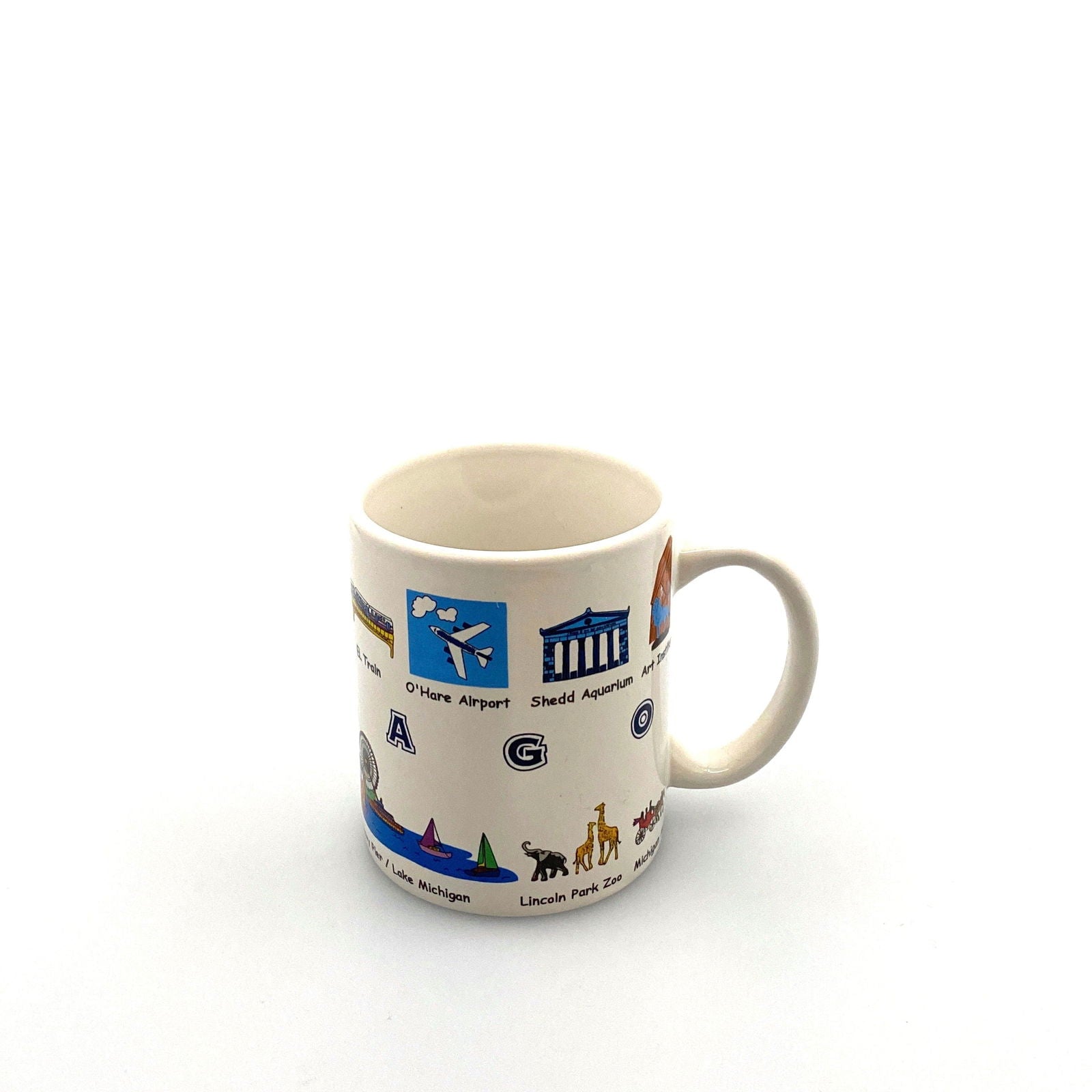 Chicago Tourism Attraction Travel Souvenir Coffee Cup Mug White Ceramic 14 Fl Oz -  | Buy at Parsimony Shoppes