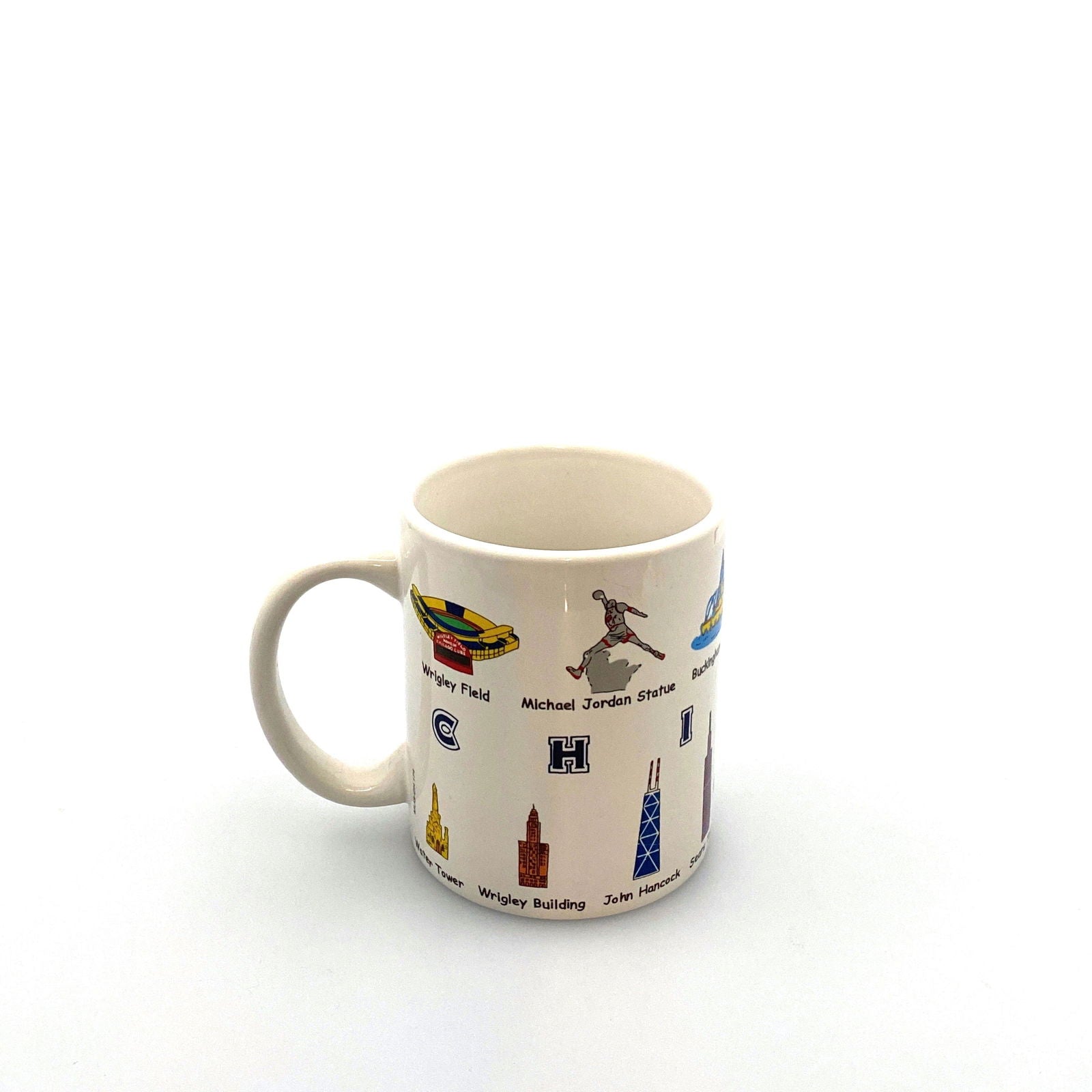 Chicago Tourism Attraction Travel Souvenir Coffee Cup Mug White Ceramic 14 Fl Oz -  | Buy at Parsimony Shoppes
