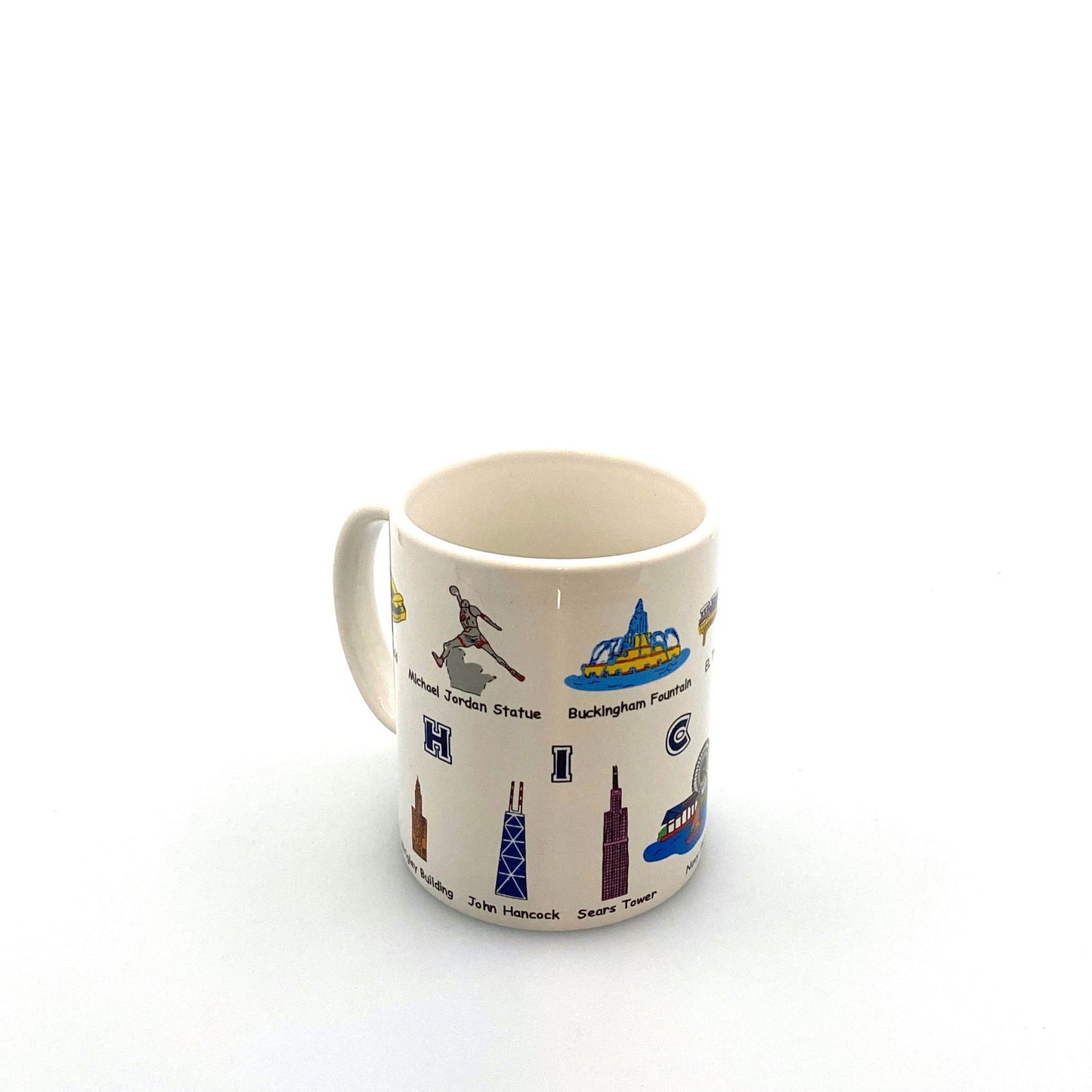 Chicago Tourism Attraction Travel Souvenir Coffee Cup Mug White Ceramic 14 Fl Oz -  | Buy at Parsimony Shoppes