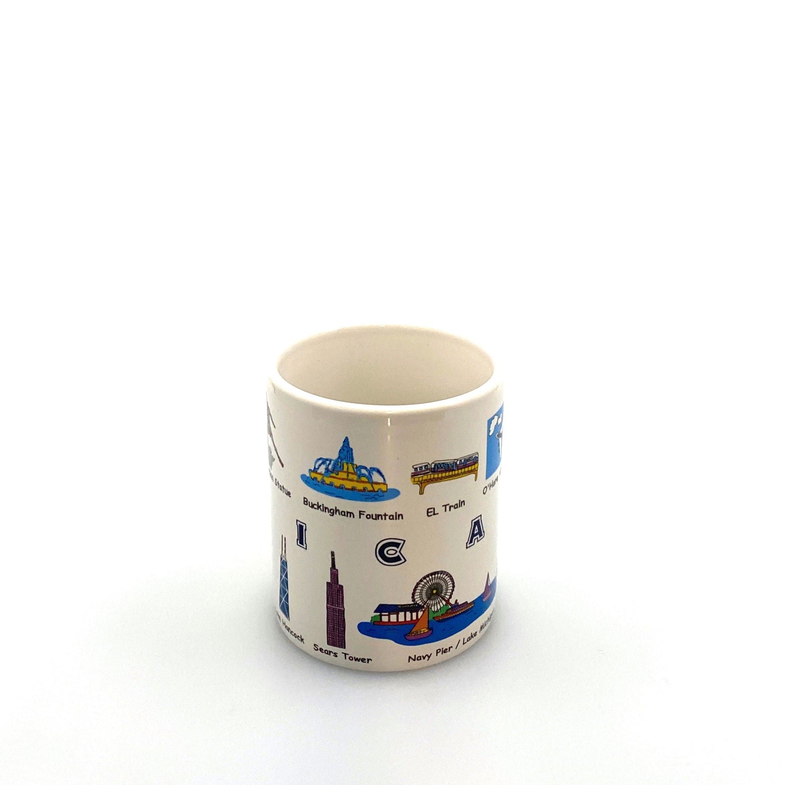 Chicago Tourism Attraction Travel Souvenir Coffee Cup Mug White Ceramic 14 Fl Oz -  | Buy at Parsimony Shoppes