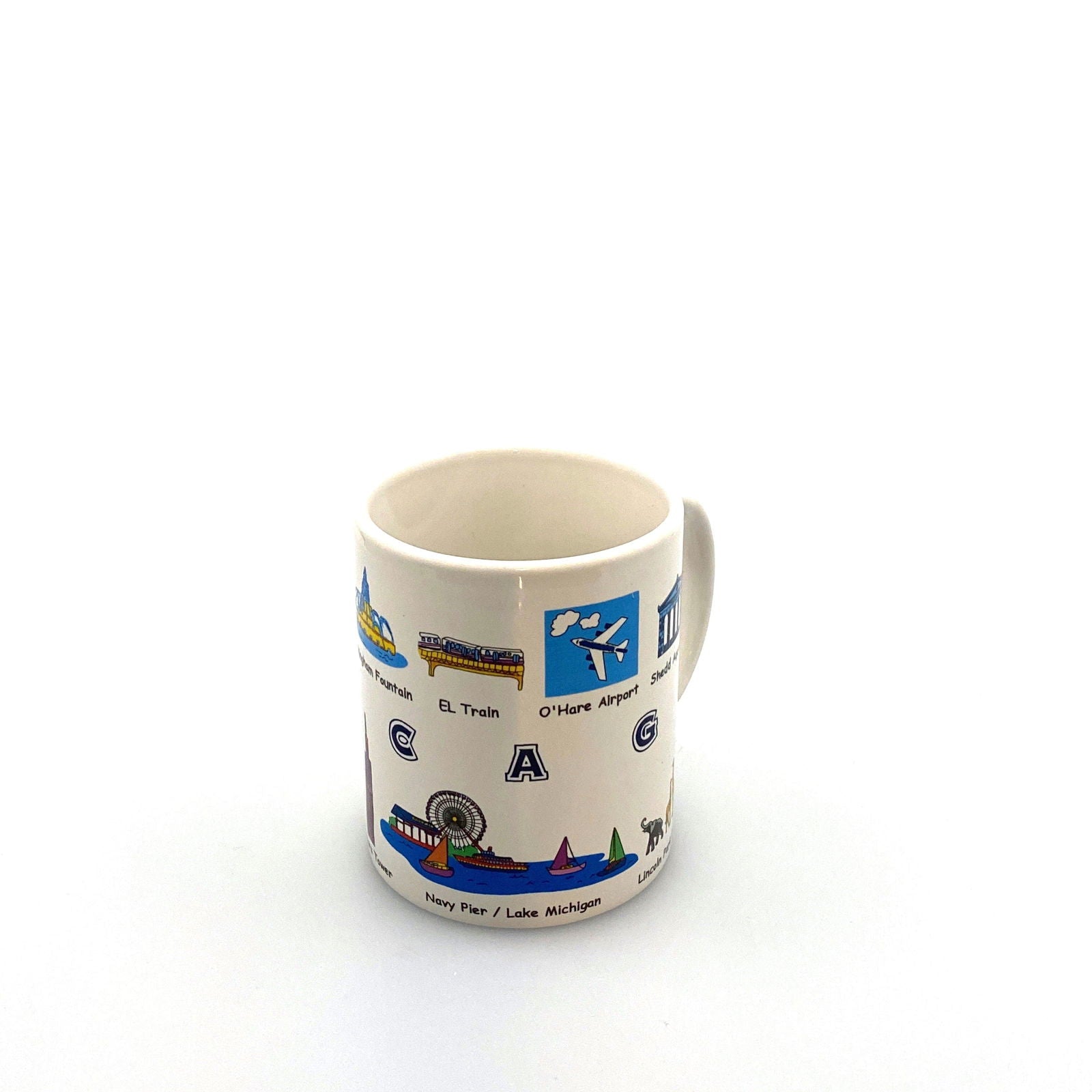 Chicago Tourism Attraction Travel Souvenir Coffee Cup Mug White Ceramic 14 Fl Oz -  | Buy at Parsimony Shoppes