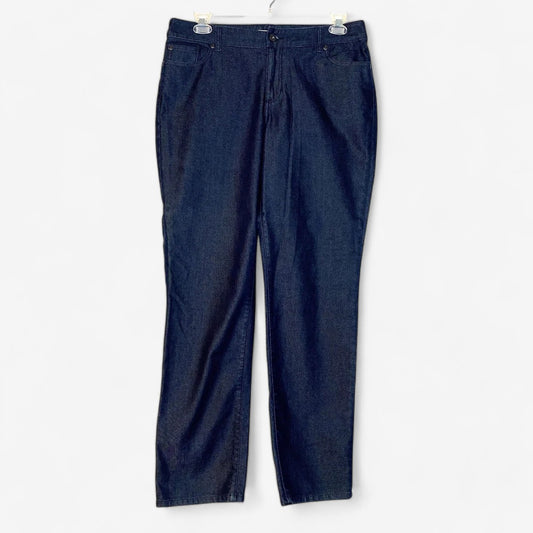 Chico's Women's Ultimate Fit Slim Leg Tapered Denim Blue Jeans - Heritage Fit - Size 2
