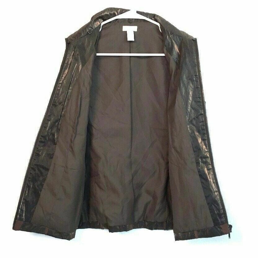 Chico's Womens Brown Quilted Vest - Size 0, Metallic Bronze, Excellent Used Condition - | Buy at Parsimony Shoppes