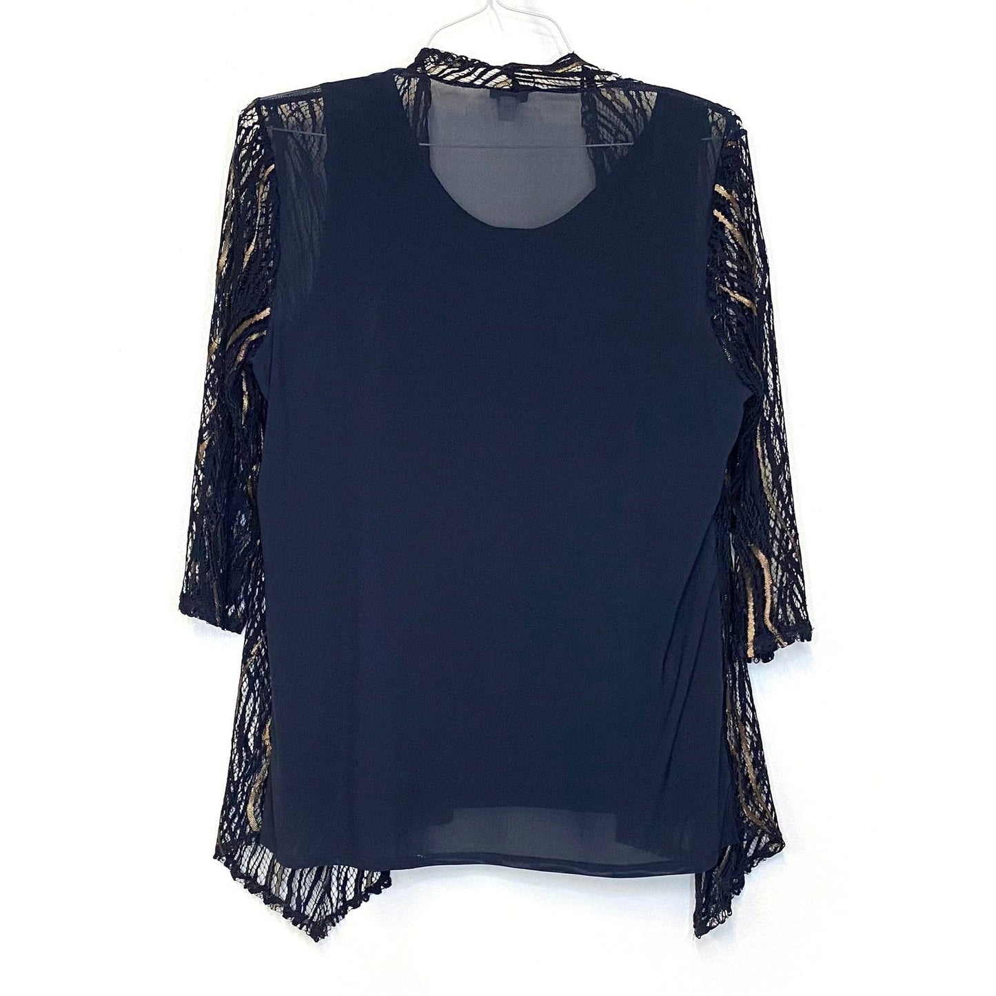 Chicos Travelers Womens Size 2/3 Blue Lightweight Sweater Set ¾ Sleeve Pre-Owned - | Buy at Parsimony Shoppes