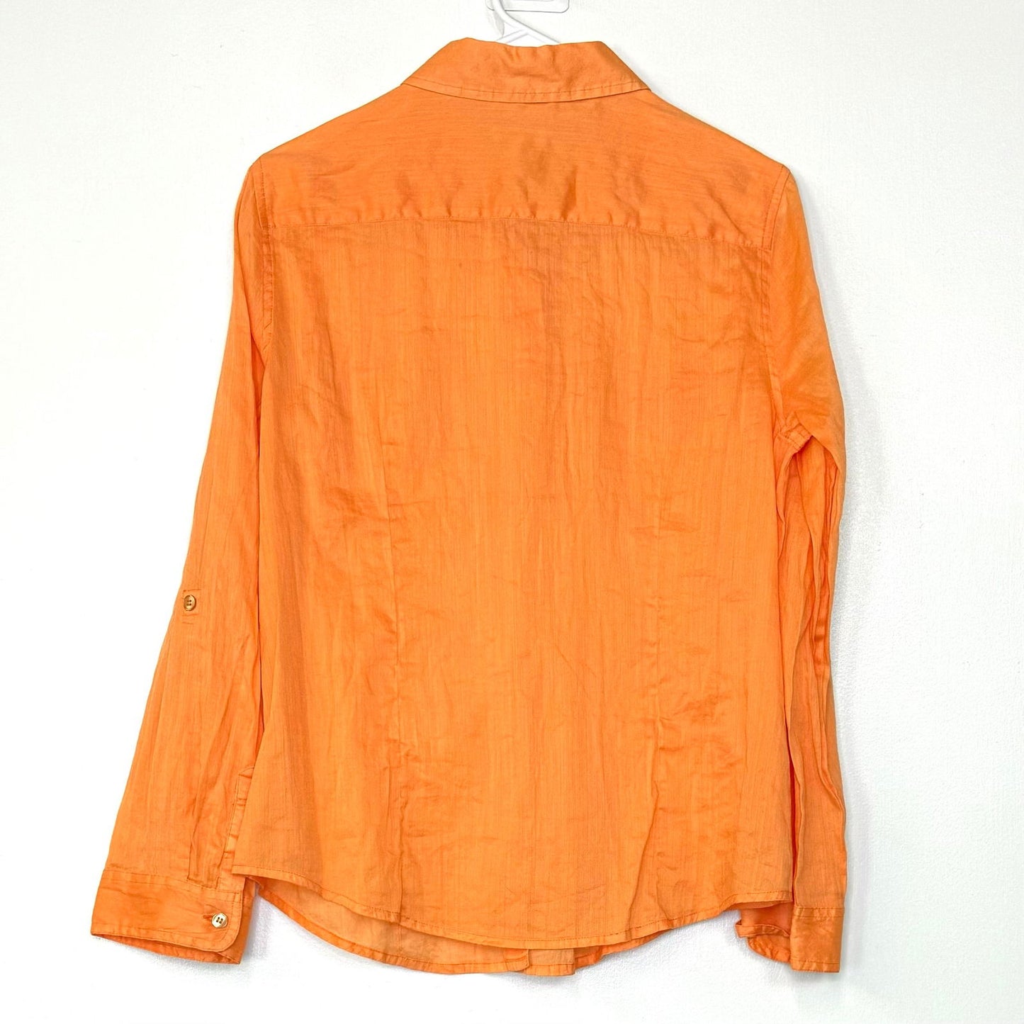 Chicos | Womens Button-Up Top | Color: Orange | Size: 1 | Pre-Owned - | Buy at Parsimony Shoppes