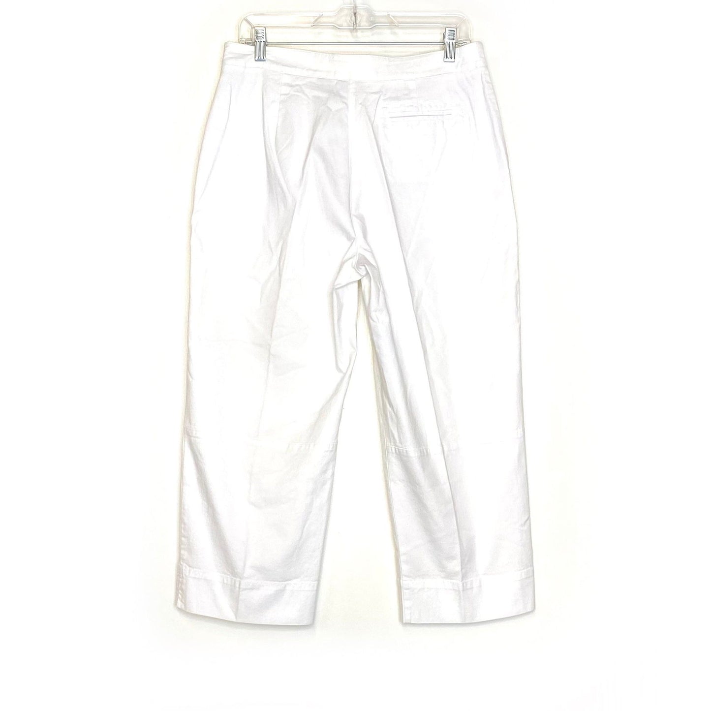 Chicos Womens Size 1.5 Optic White Baby Canvas Crop Pants - NWT - | Buy at Parsimony Shoppes