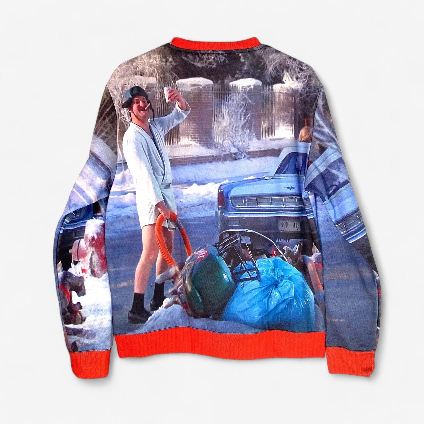 Men's 'Christmas Vacation' Uncle Eddie Graphic Pullover Sweatshirt - Size M - Long Sleeve - Excellent Used Condition