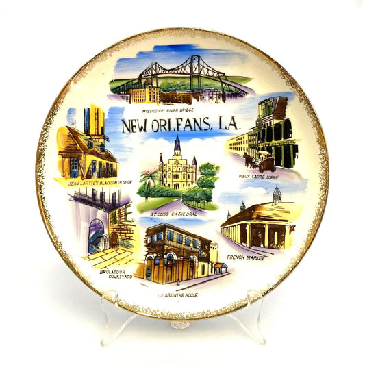 City Of New Orleans Louisiana Souvenir Collectible Plate, White - 12” -  | Buy at Parsimony Shoppes