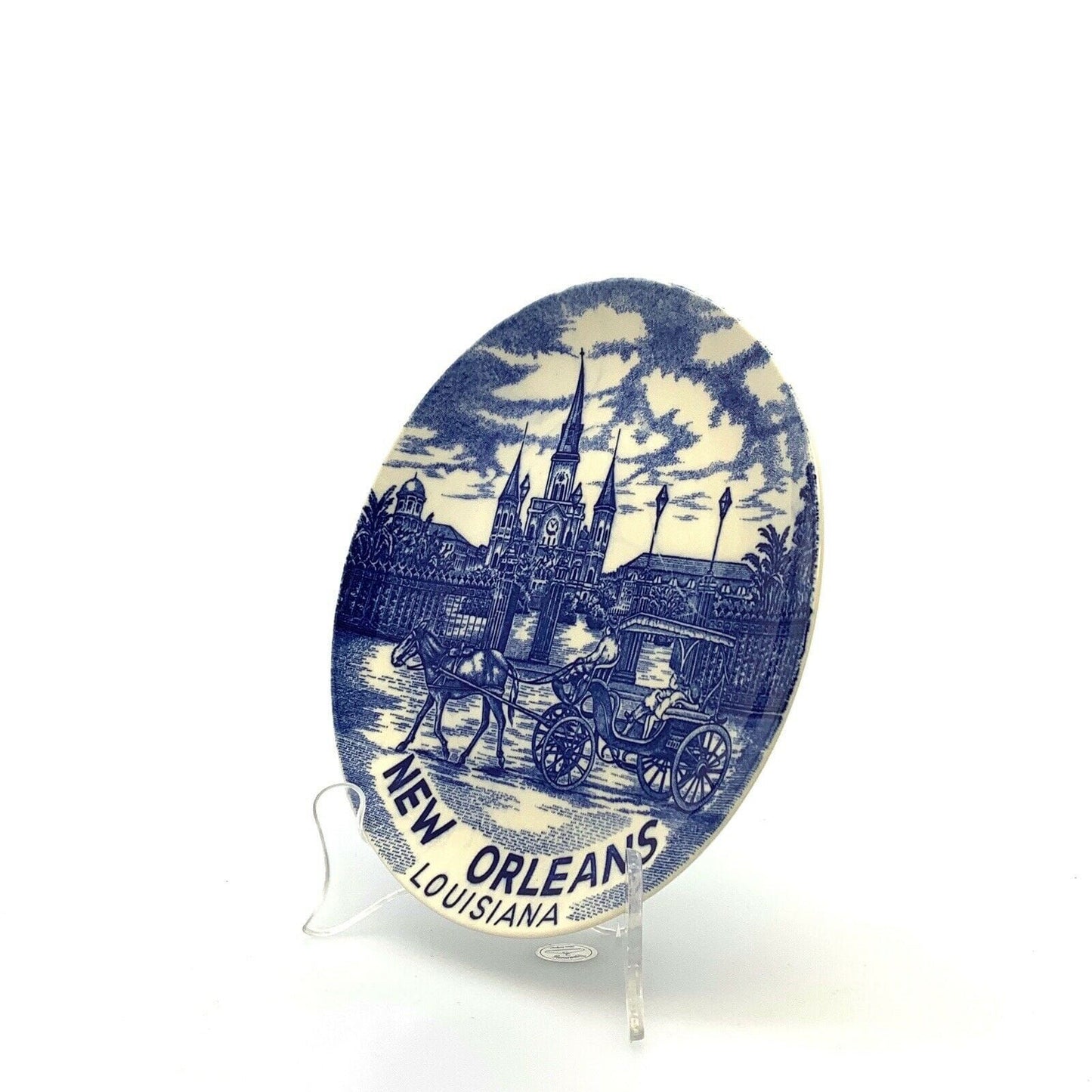 City Of New Orleans Louisiana Souvenir Collectible Plate, White - 8” - | Buy at Parsimony Shoppes