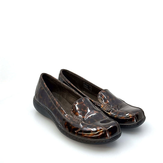 Clarks Collection | Womens Tortoise Patent Loafers | Color: Brown | Size: 8.5 | Pre-Owned -  | Buy at Parsimony Shoppes