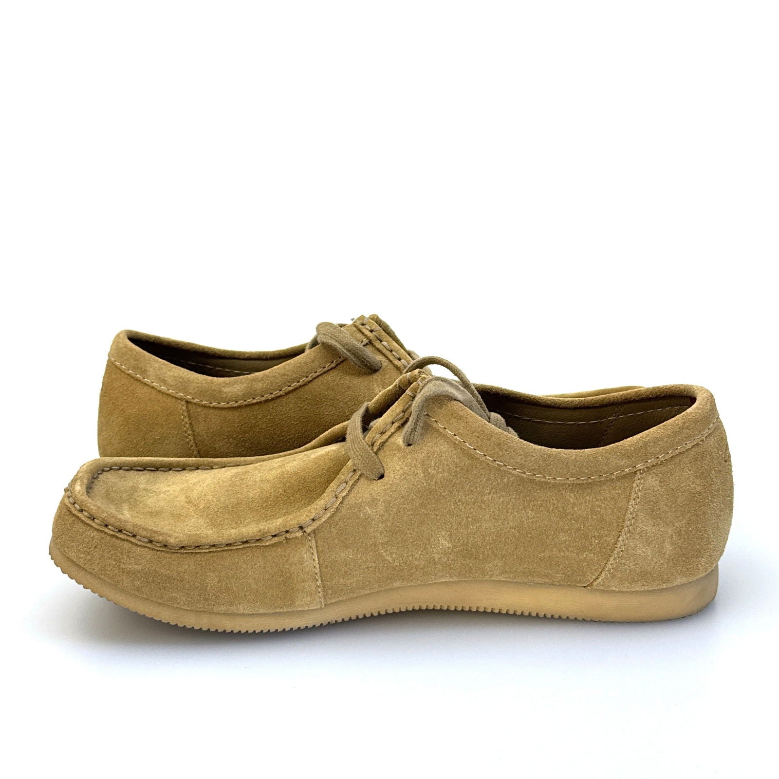 Clarks | Mens Wallabee Low Oak Hairy Shoes | Color: Beige | Size: 12M | Pre-Owned -  | Buy at Parsimony Shoppes