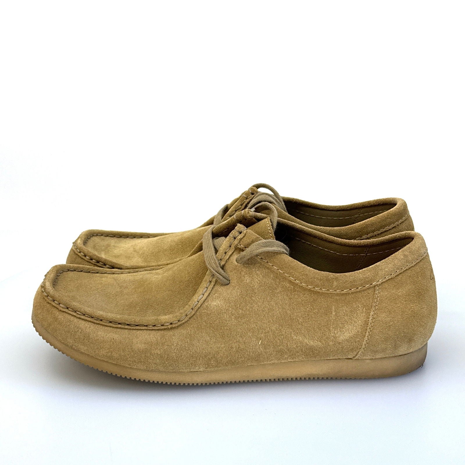 Clarks | Mens Wallabee Low Oak Hairy Shoes | Color: Beige | Size: 12M | Pre-Owned -  | Buy at Parsimony Shoppes