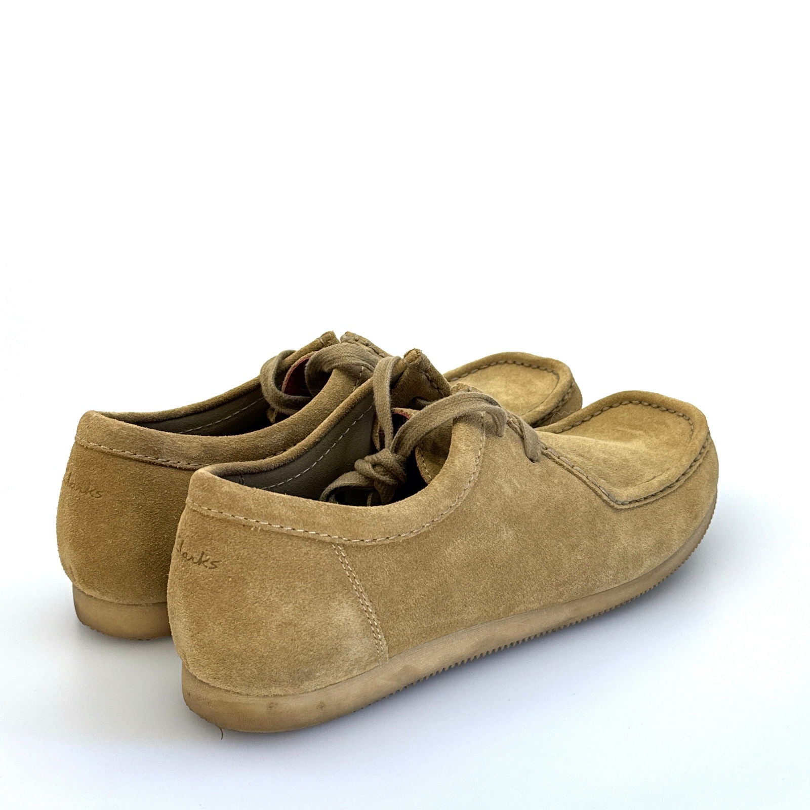 Clarks | Mens Wallabee Low Oak Hairy Shoes | Color: Beige | Size: 12M | Pre-Owned -  | Buy at Parsimony Shoppes