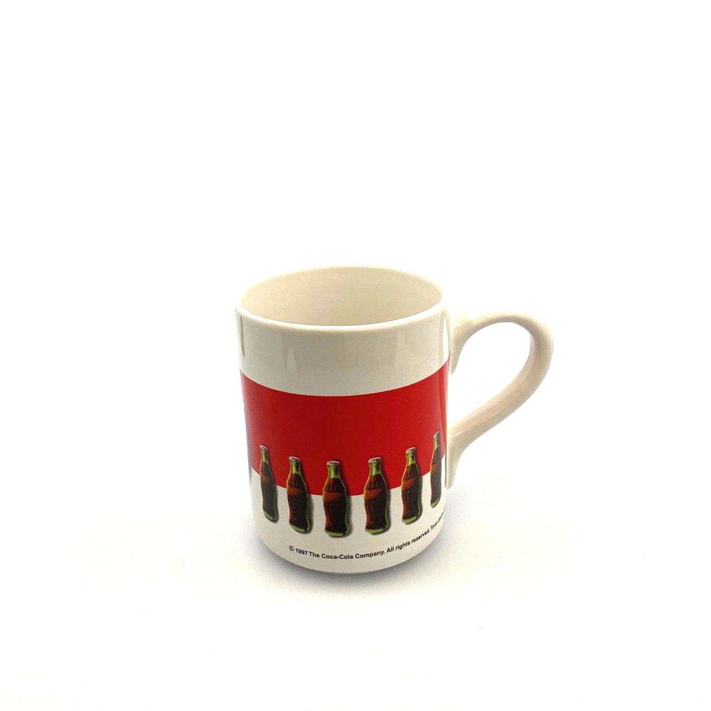 Coca-Cola Large Logo Red White Ceramic Coffee Cup Mug 1997 - | Buy at Parsimony Shoppes