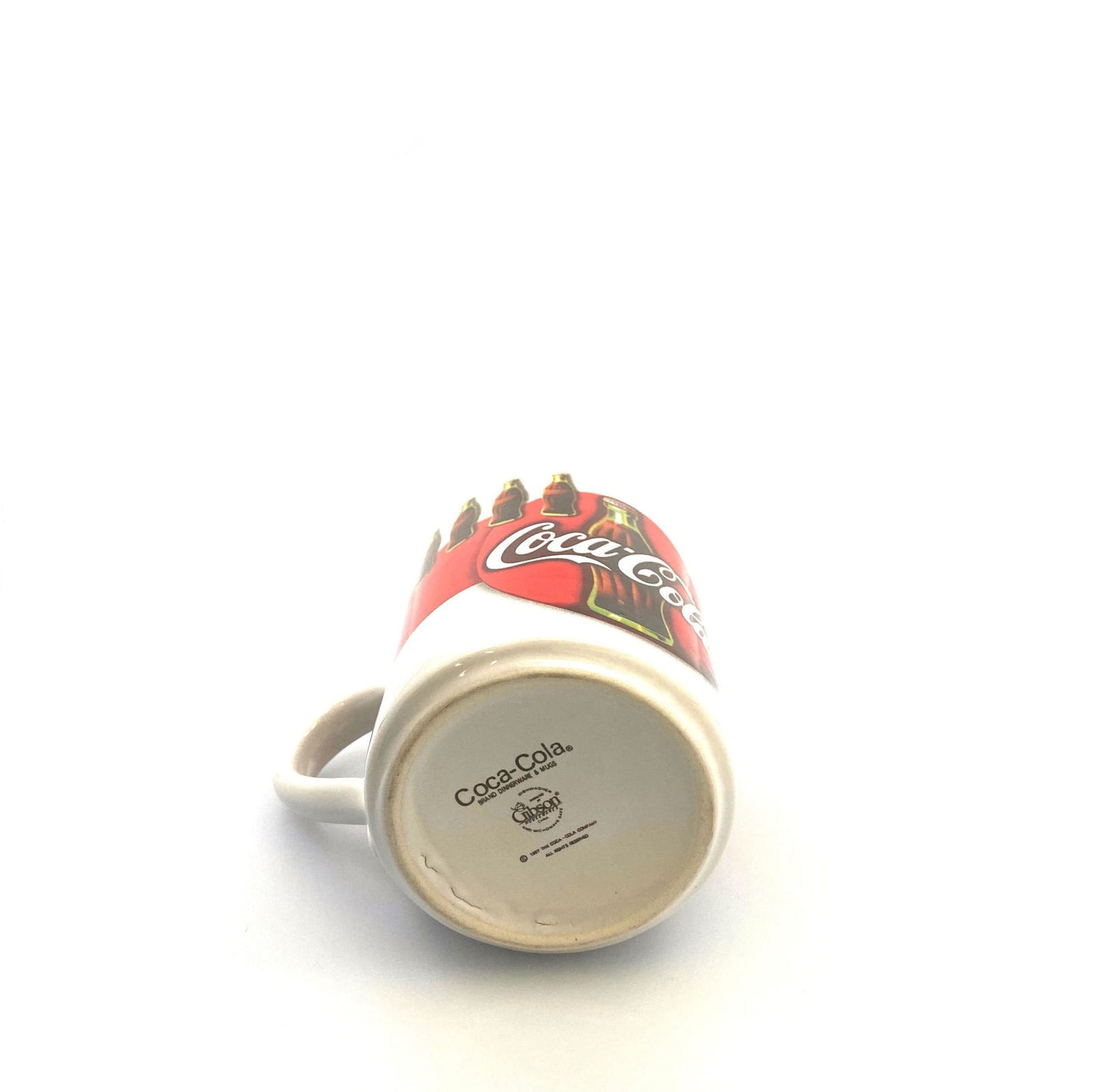 Coca-Cola Large Logo Red White Ceramic Coffee Cup Mug 1997 - | Buy at Parsimony Shoppes