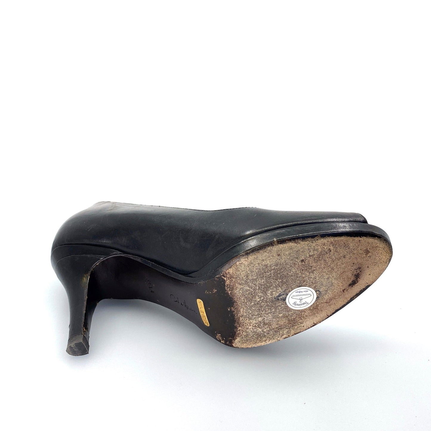 Cole Haan | Open-Toe Pumps Heels Shoes | Color: Black | Size: 8.5 AA Black | Pre-Owned - | Buy at Parsimony Shoppes