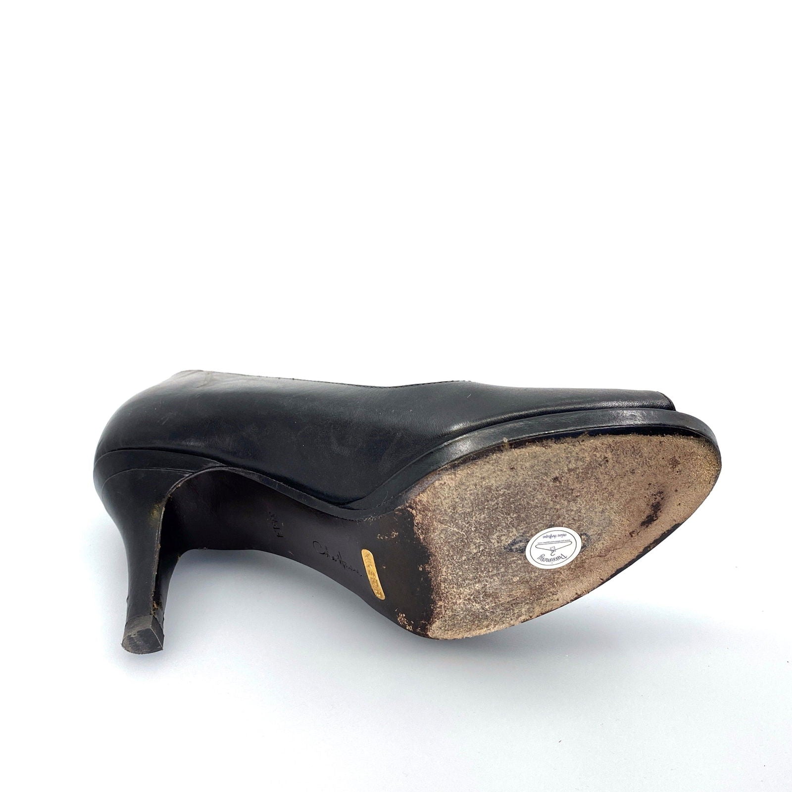 Cole Haan | Open-Toe Pumps Heels Shoes | Color: Black | Size: 8.5 AA Black | Pre-Owned -  | Buy at Parsimony Shoppes