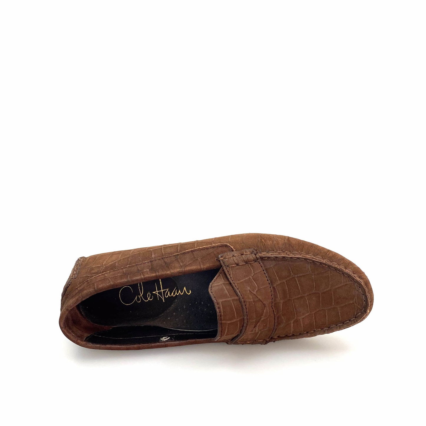 Cole Haan Womens Size 4½ Brown Leather Loafers Animal Print - | Buy at Parsimony Shoppes