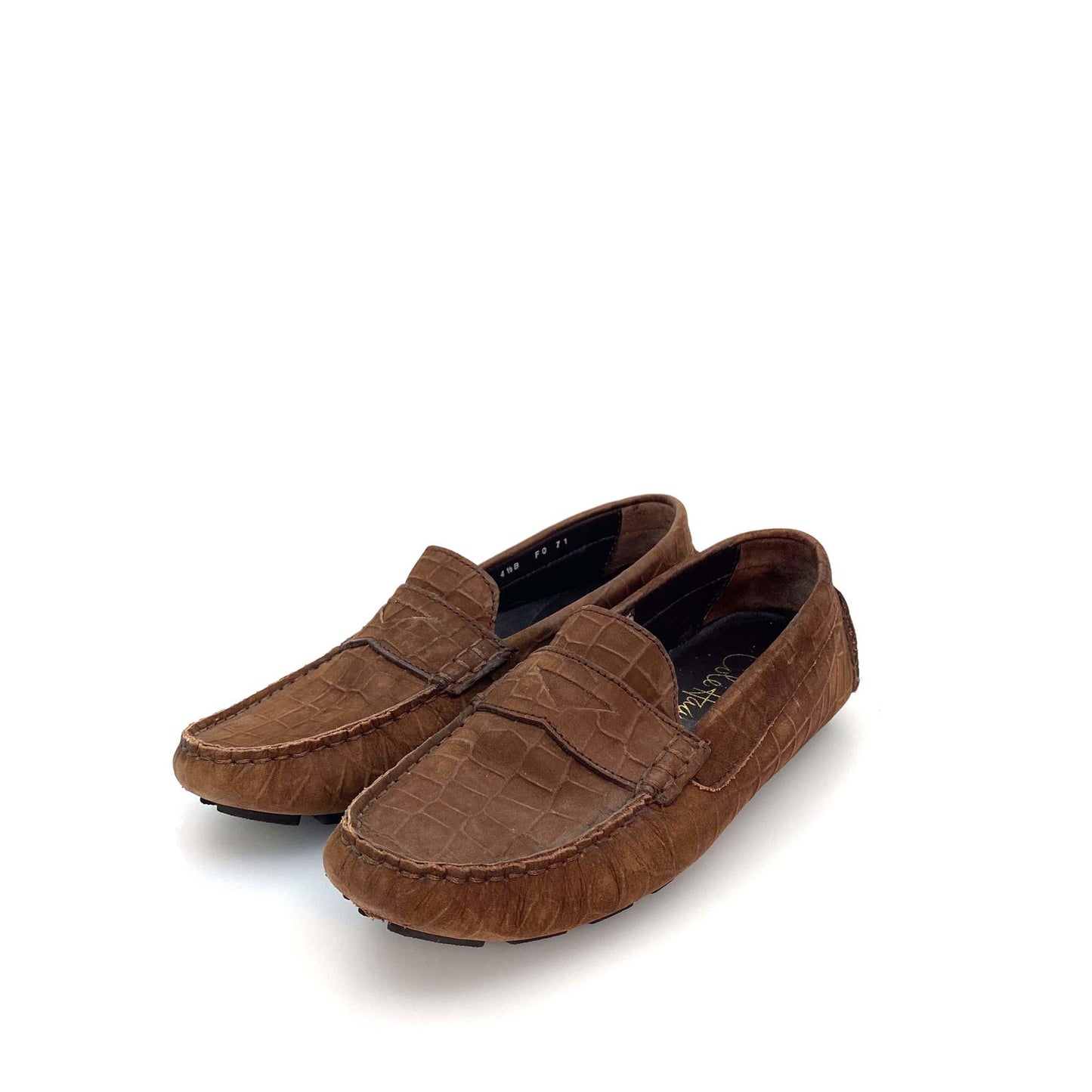 Cole Haan Womens Size 4½ Brown Leather Loafers Animal Print - | Buy at Parsimony Shoppes