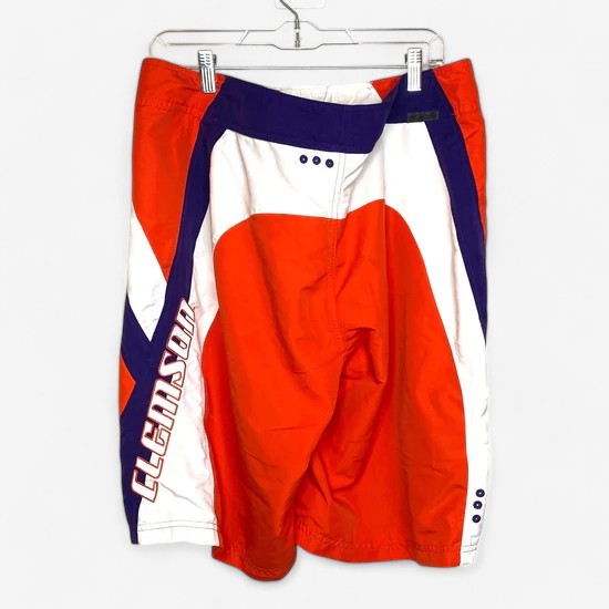 Columbia Men's Clemson University Swim Trunks - Size M - Orange
