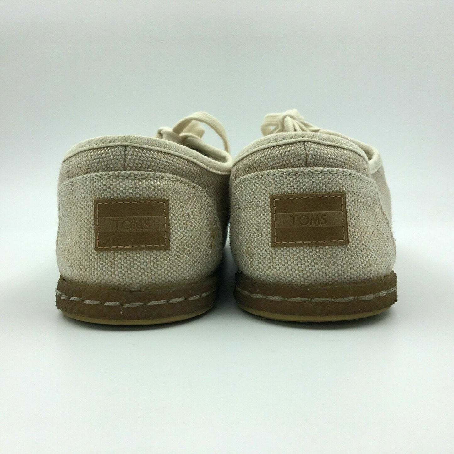 Comfortable Toms Womens Casual Lace Up Shoes - Size 9, Beige Cream - | Buy at Parsimony Shoppes