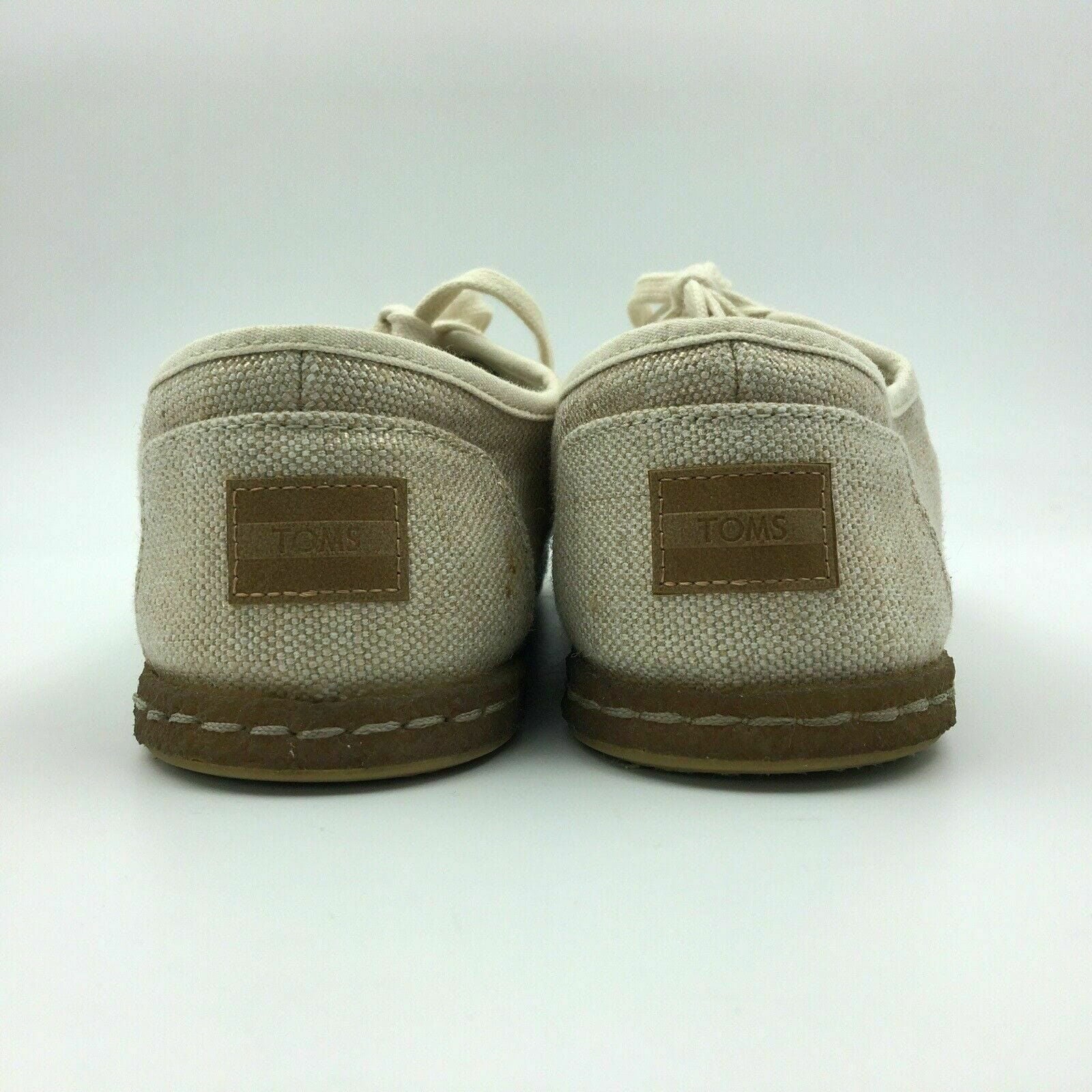 Comfortable Toms Womens Casual Lace Up Shoes - Size 9, Beige Cream -  | Buy at Parsimony Shoppes