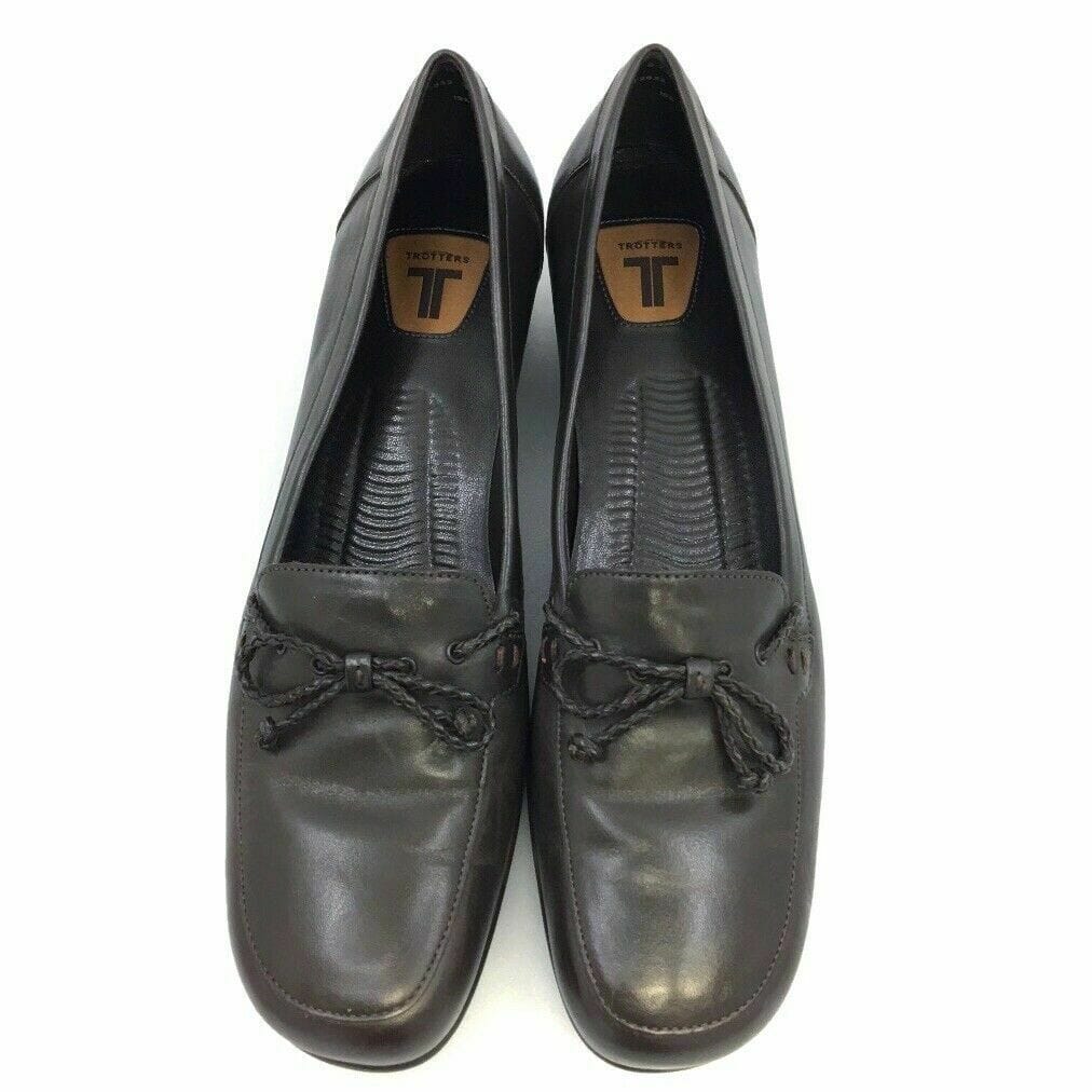 Comfortable Trotters Womens Leather Flats - Size 9.5N - Dark Brown - Very Good - | Buy at Parsimony Shoppes