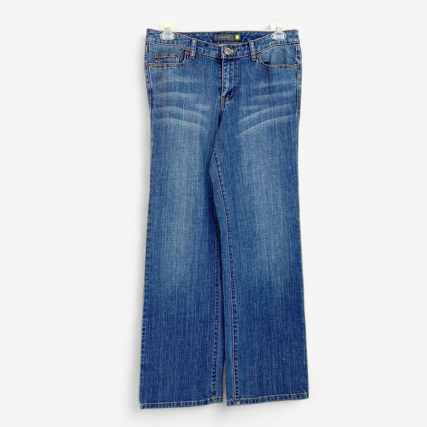 Venezia Women's Medium Blue Stretch Bootcut Denim Jeans - Size 14