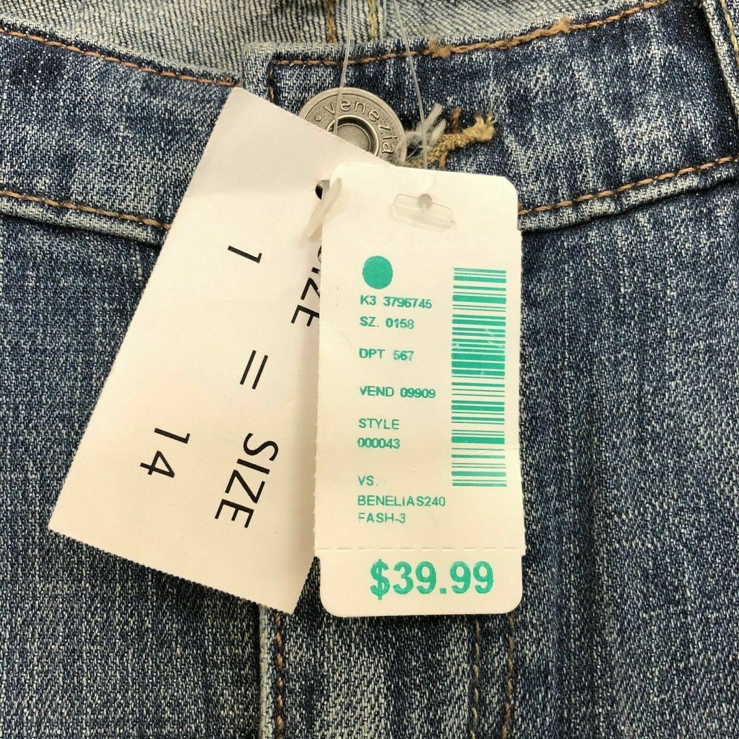 Comfortable Venezia Womens Jeans Blue Denim Stretch Bootcut Size 1 NWT - | Buy at Parsimony Shoppes