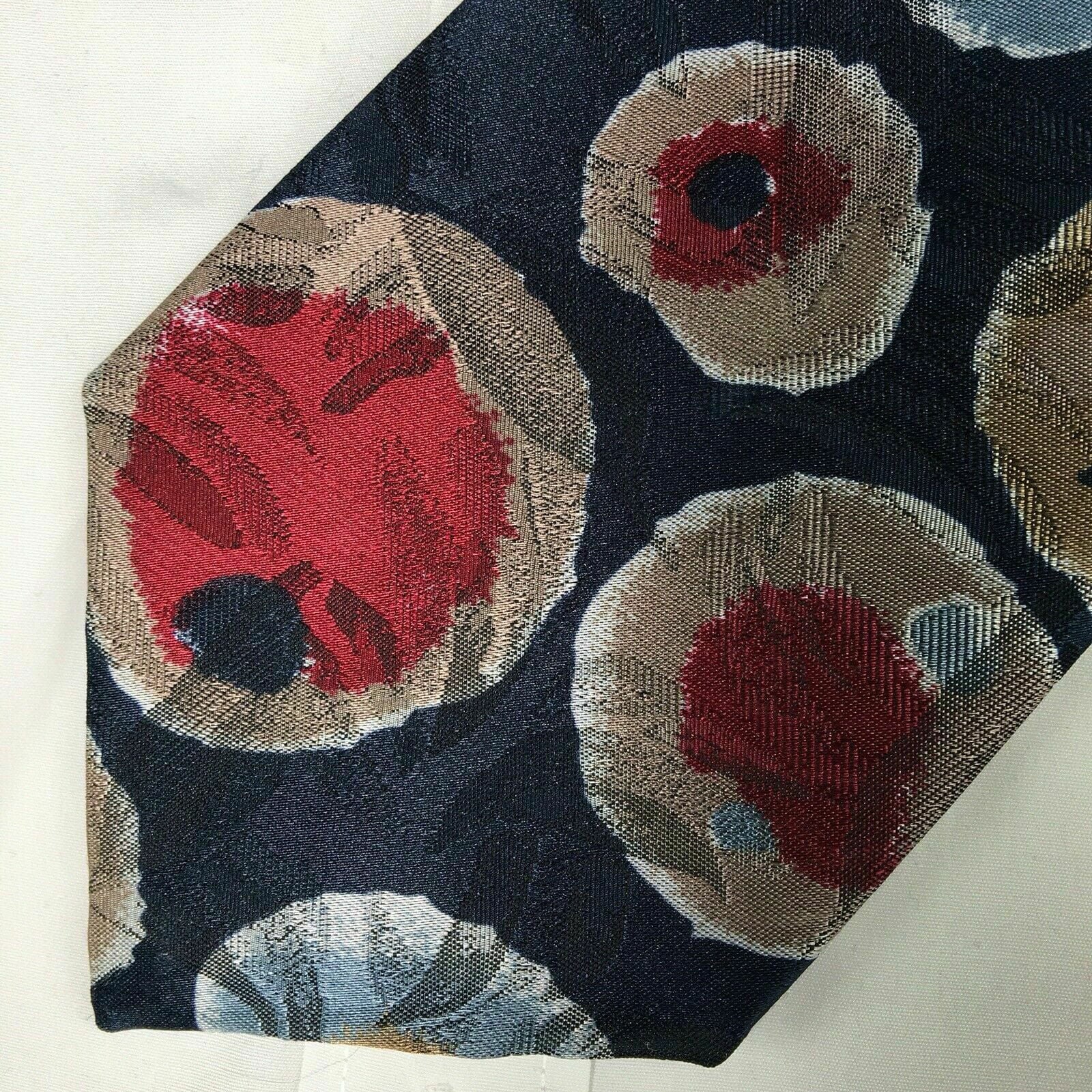 Concerto Mens Blue Floral Printed Textured Silk Neck Tie 56” Long X 4” Wide -  | Buy at Parsimony Shoppes