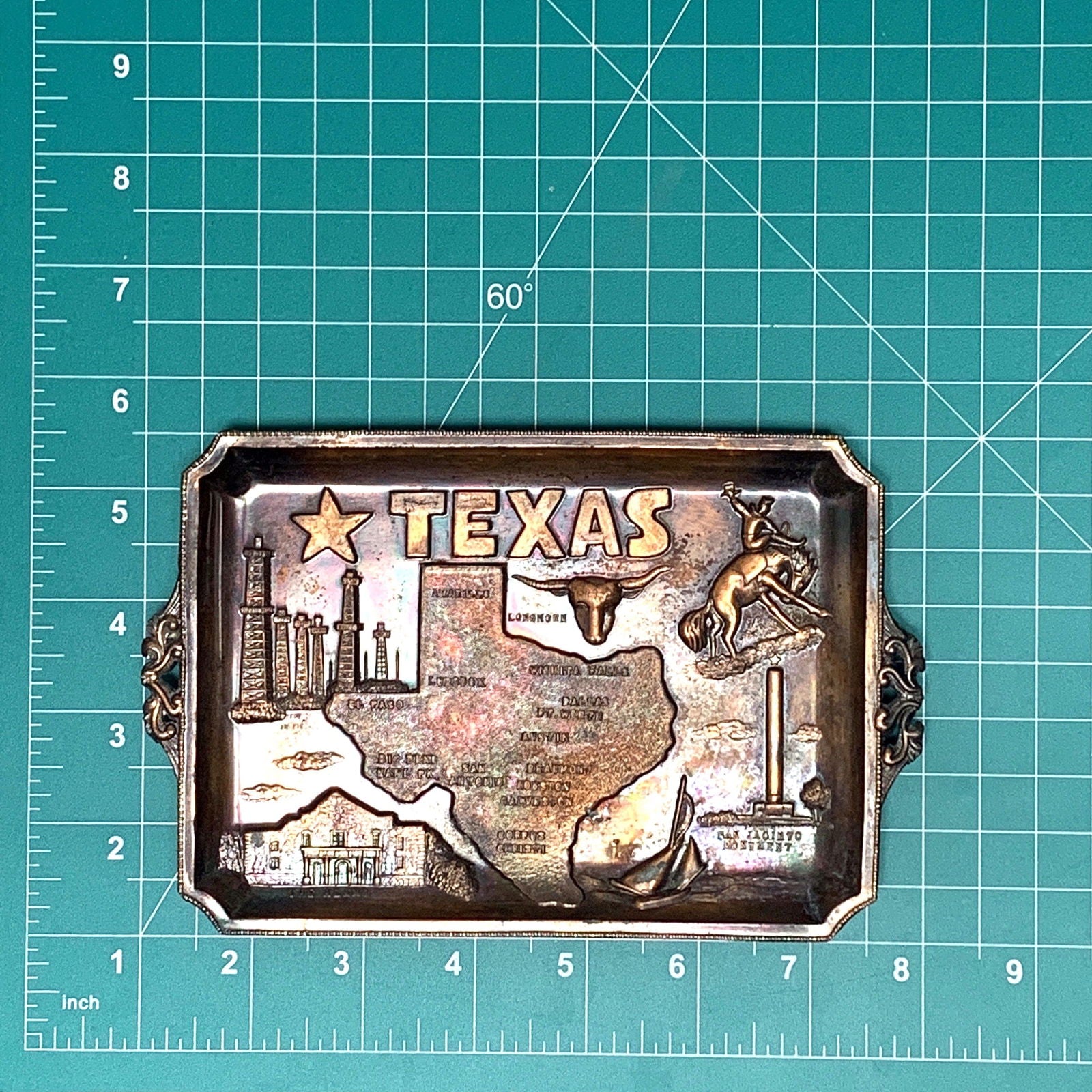 Copper State of Texas Small Tray Keys Change -  | Buy at Parsimony Shoppes