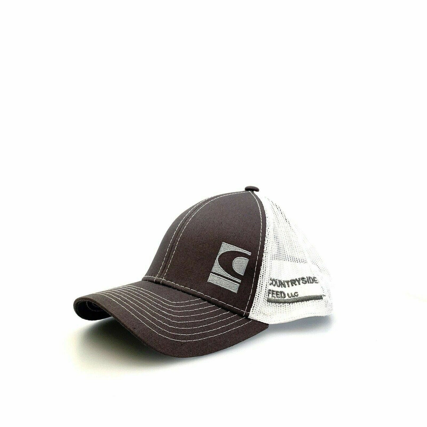 Countryside Feed LLC Mens Mesh SnapBack Trucker Hat, Gray / White - OSFA - | Buy at Parsimony Shoppes