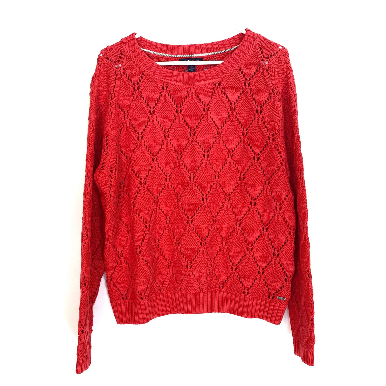 Tommy hilfiger red sweater on sale