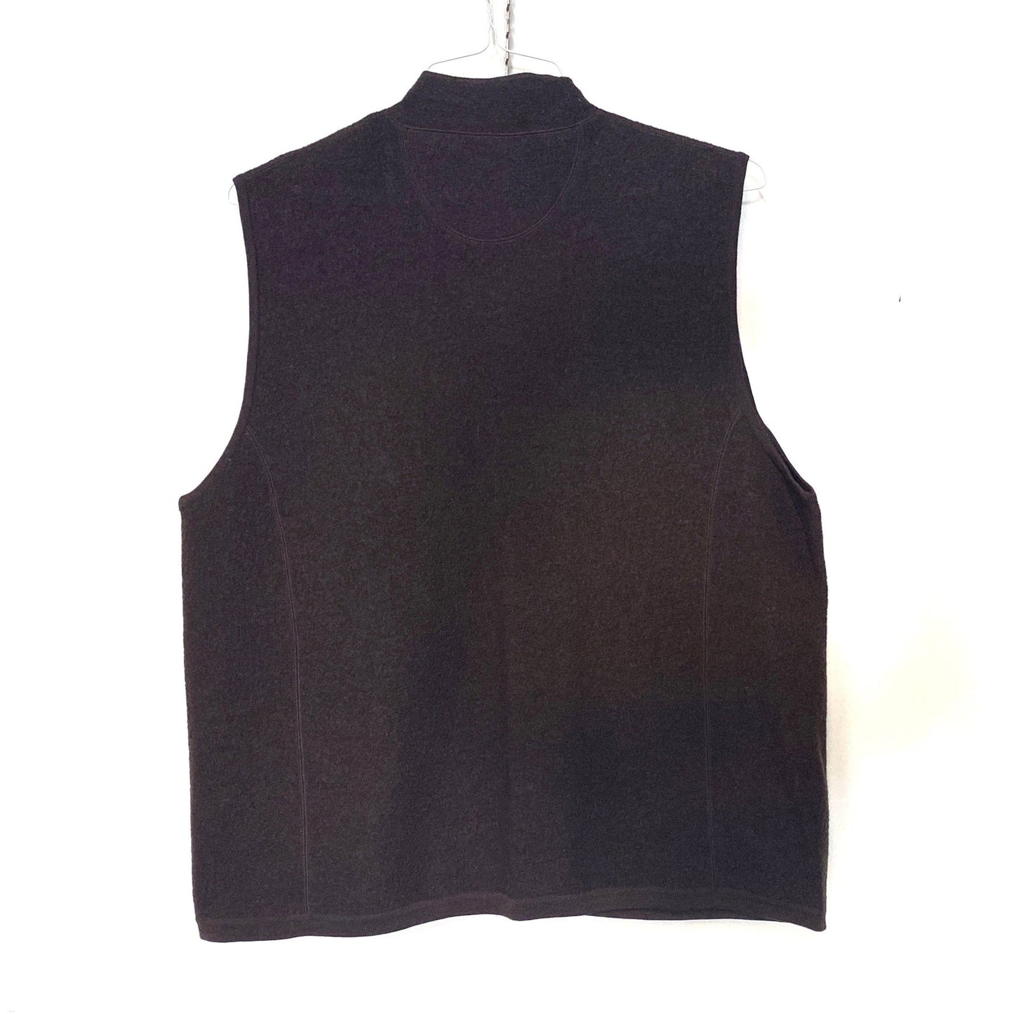 Cullen Mens Size XL Brown 100% Wool Vest Full Zip - | Buy at Parsimony Shoppes