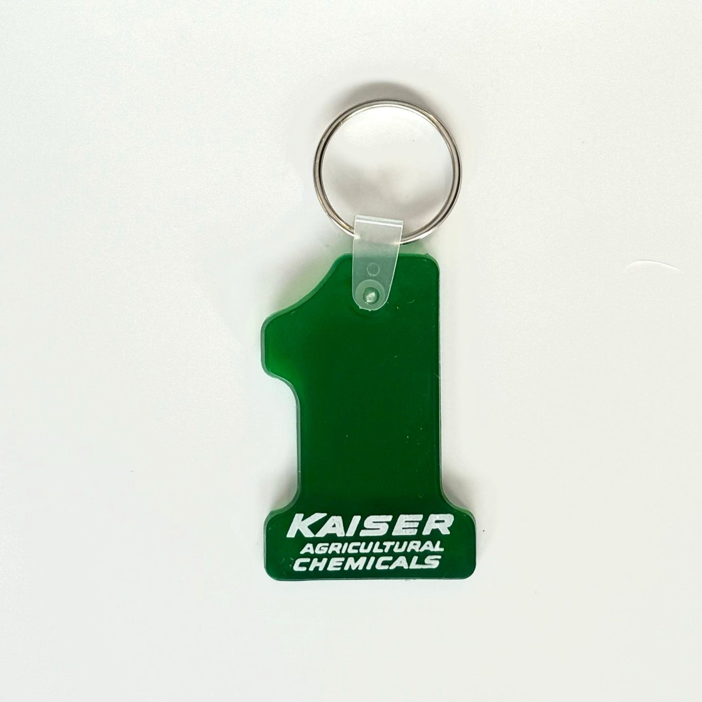 KAISER AGRICULTURAL CHEMICALS Keychain Key Ring Green #1 Rubber