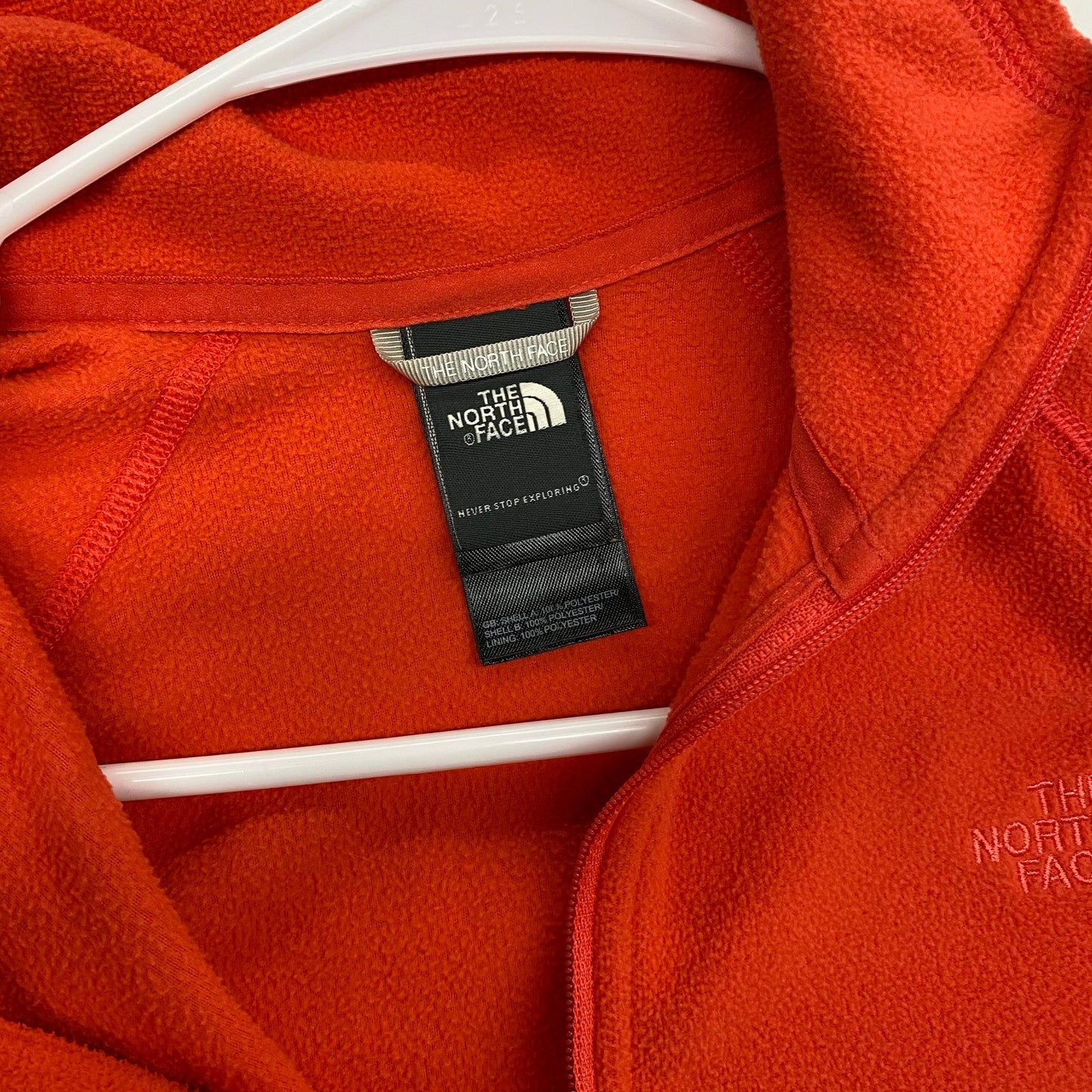 Vibrant The North Face Womens Size S Orange/Purple Fleece ¼ Zip Pullover Sweatshirt Pre-Owned