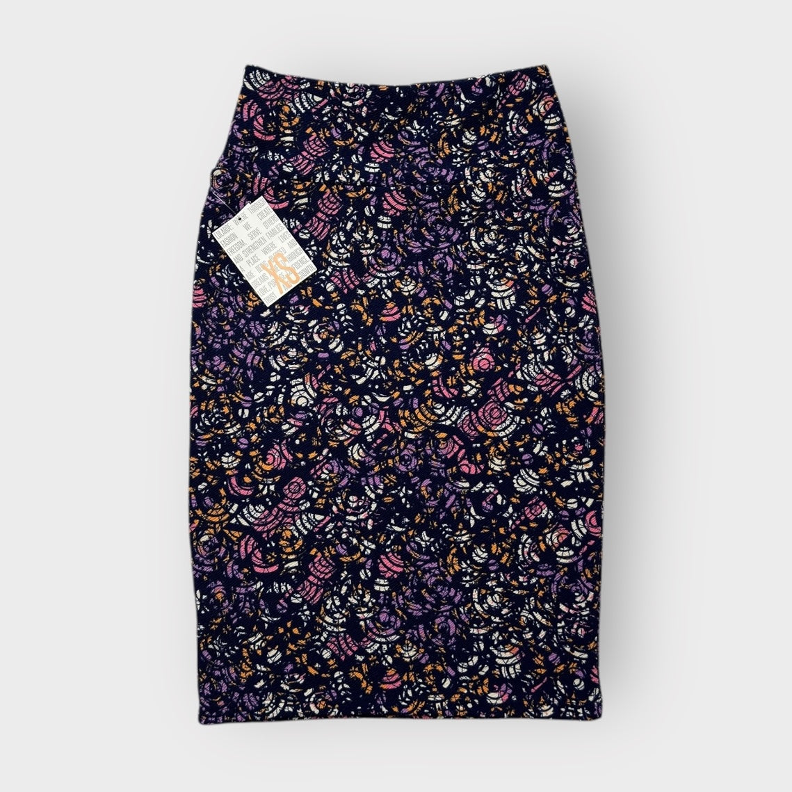 LuLaRoe Cassie Pencil Skirt - Purple Abstract - Women's XS (0-2) - NWT