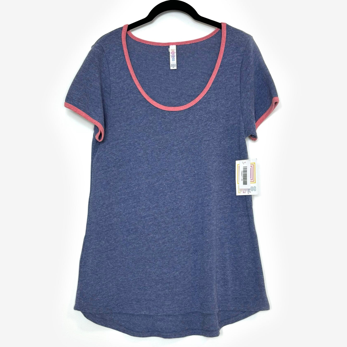 LuLaRoe Vault | Classic T | Color: Blue/pink | Size: XS (2-4) | Ringer | NWT