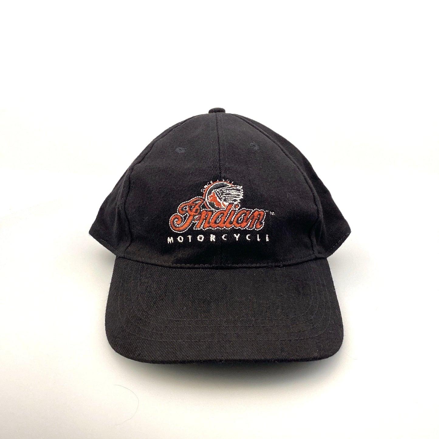 Indian Motorcycles Mens Black Adjustable Dad Baseball Hat Logo Cap