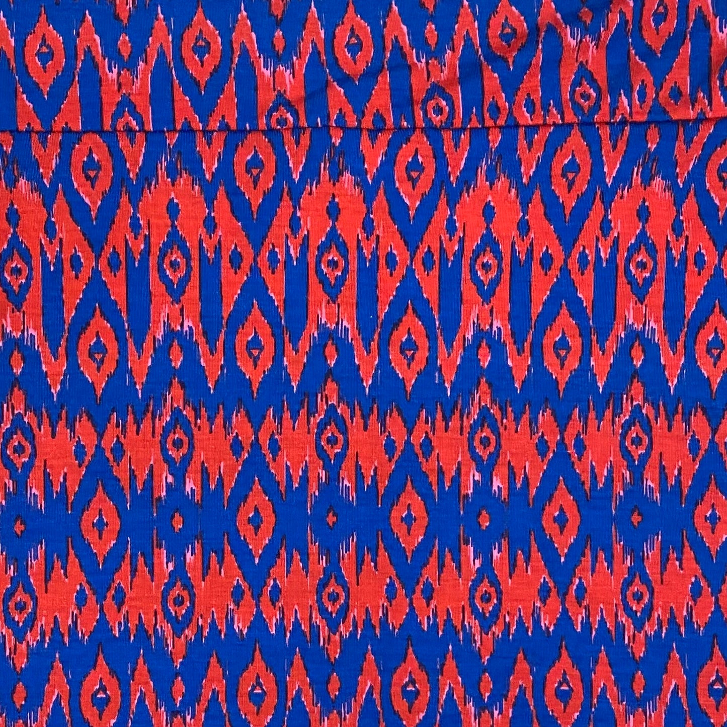 LuLaRoe Azure Skirt | 2XL (18-20) | Red/Blue Ikat | A-Line | NWT