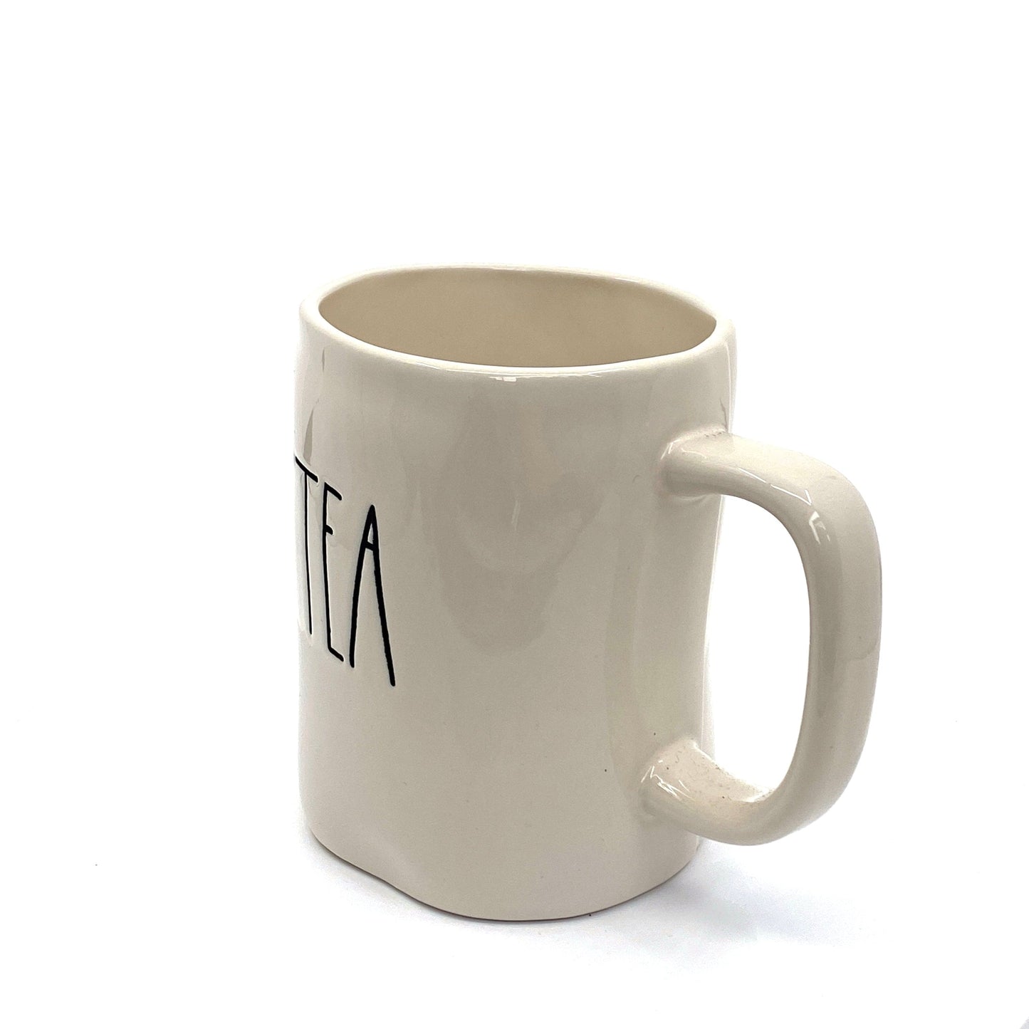 Rae Dunn Artisan Collection ‘TEA’ Large Letter White Coffee Cup Mug By Magenta