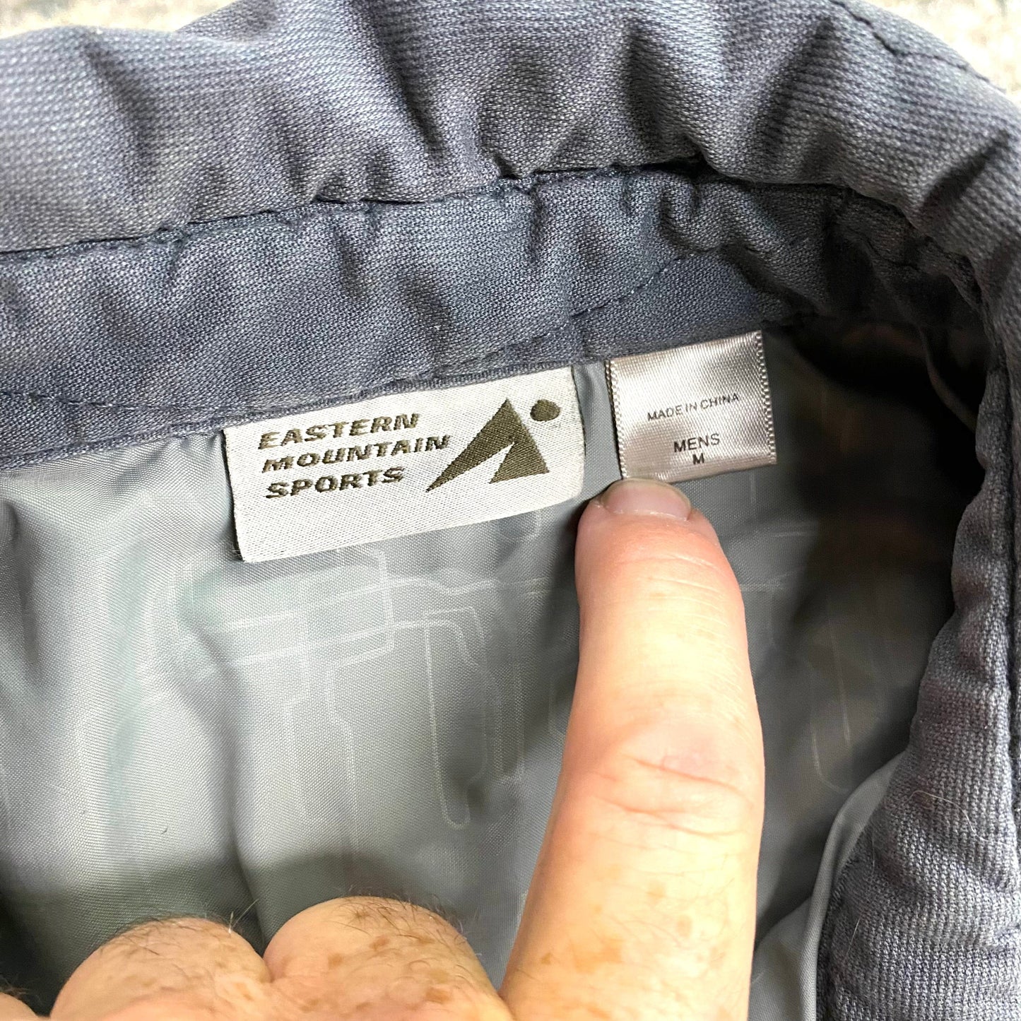 Eastern Mountain Sports Men's Quilted Shacket - Size M - Gray - Lined - Long Sleeve - EUC