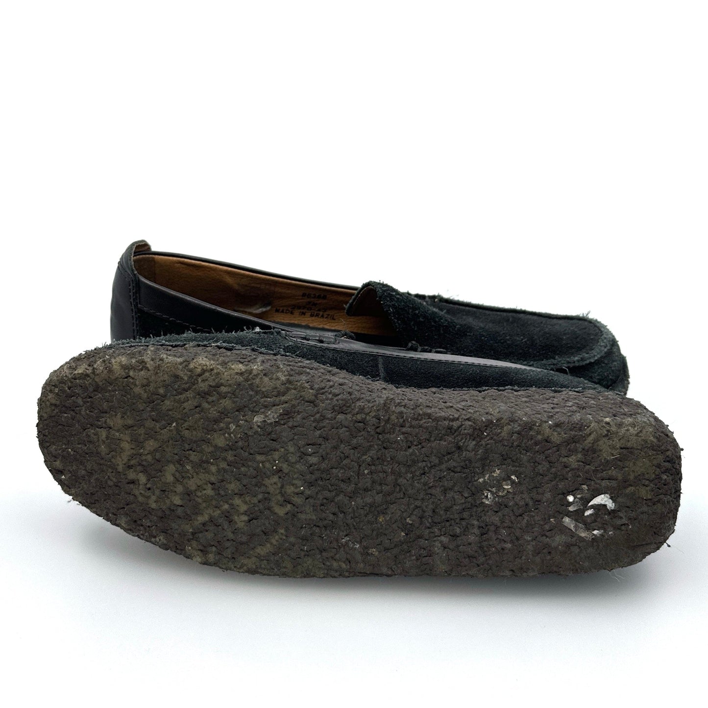 Lands’ End | Venetian Suede Crepe Sole Loafers | Size: 7M | Color: Black | EUC