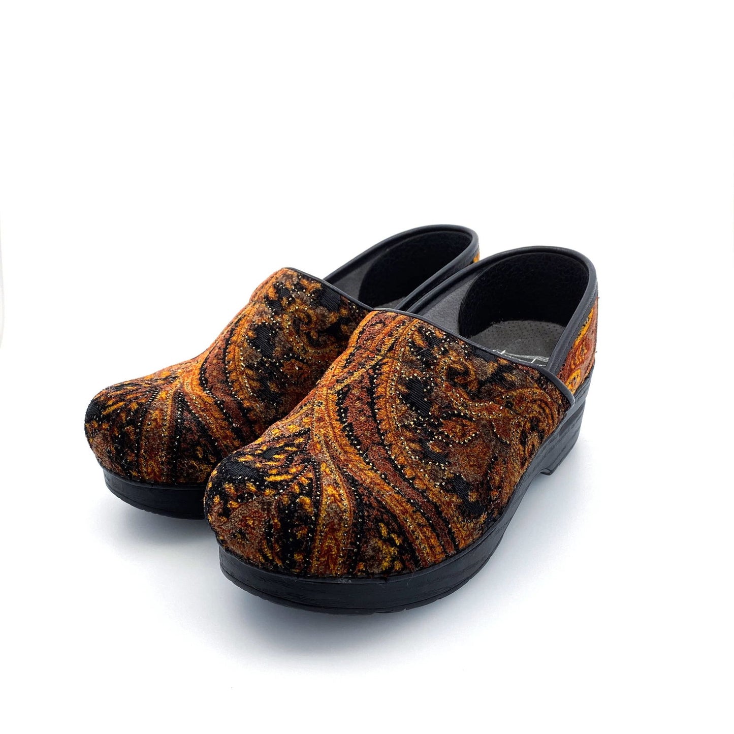 Dansko | Paisley Fabric Tapestry Comfort Shoes Clogs | Color: Multicolor | Size: 37 | Pre-Owned - | Buy at Parsimony Shoppes