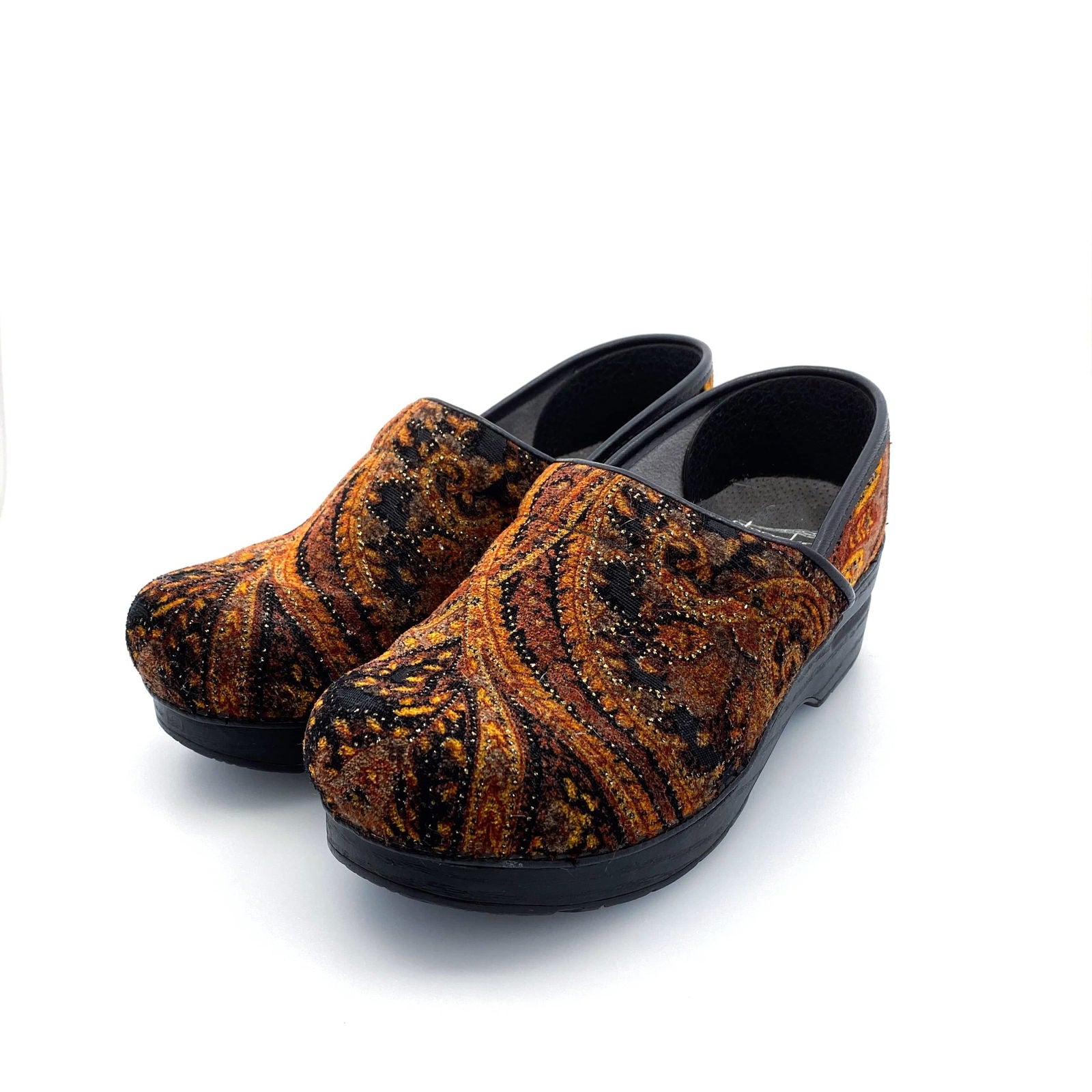 Dansko | Paisley Fabric Tapestry Comfort Shoes Clogs | Color: Multicolor | Size: 37 | Pre-Owned -  | Buy at Parsimony Shoppes
